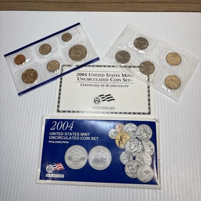 2004 Uncirculated Coin Set U.S Mint Government Packaging OGP COA - Image 1 of 3
