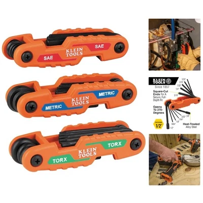 Juego de llaves hexagonales plegables de 31 teclas - resistencia industrial, codificadas por colores y duraderas Foto 1 de 4