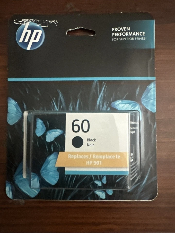HP 60 Black Original Ink Cartridge new & sealed - Image 1 of 1