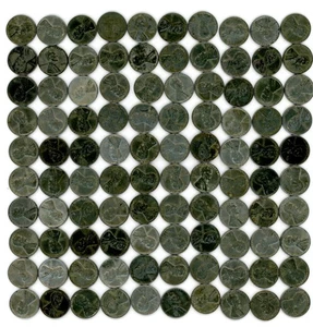 1943 Lincoln Wheat Cent - 100 Coins 'Steel' - 2 Rolls Collection Lot - Circ's. - Picture 1 of 2