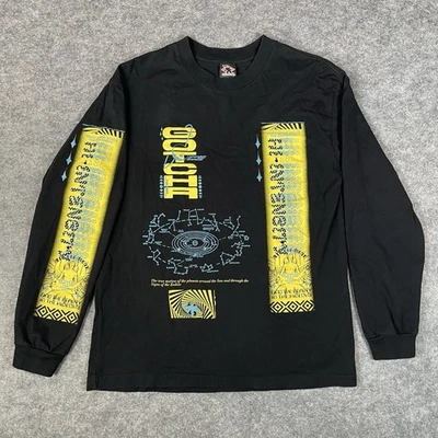 Camisa Gotcha Moon Para Hombre Mediana Negra Manga Larga Ropa de Surf Calle Sistema Solar Foto 1 de 4