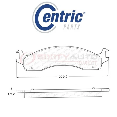 Centric C-TEK Metallic Disc Brake Pads for 1999-2007 Ford E-350 Super Duty wz Foto 1 de 4
