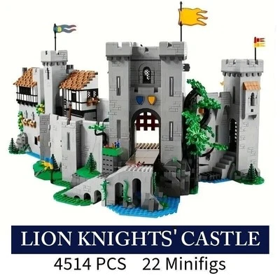 Lion Knights Medieval Castle MOC Building Blocks Set 4514pcs Kids Toy - Image 1 of 4