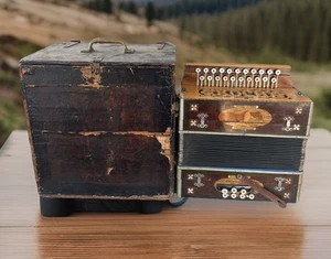 Vintage Antique Koch Harmonica diatonic accordion . Looks Great And Plays Well! - Picture 1 of 15