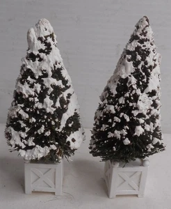 2-Abteilung 56 Dorf im Topf Topiary - #5192-6 4-1/2" hoch x 2" breit - Bild 1 von 5