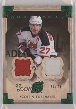 2013 Upper Deck Artifacts Emerald Jersey/Patch /75 Scott Niedermayer Patch HOF