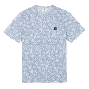 Garcia Herren T-Shirt Regular Fit blau floral E51210 1863 dusty blue - Picture 1 of 5
