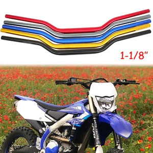 1-1/8" 28mm Fat Handlebar Dirt Bike Handle Bar For Yamaha WR250F WR450F WR250R - Picture 1 of 50
