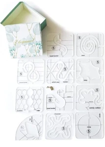 Quilting Template Set 11pcs Free Motion Quilting Template Set Quilting Rulers - Picture 1 of 6