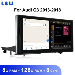 Android Car GPS Navi Head Unit Wireless Carplay 8G+128GB For Audi Q3 2013-2018 - Picture 1 of 12