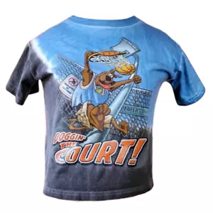 Scooby Doo Doggin The Court Tie Dye T Shirt Boys Large 7 Basketball B-Ball - Picture 1 of 3