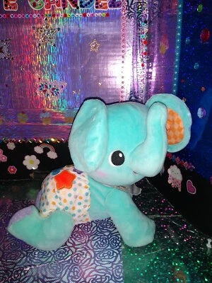 🦄Vtech /Interactive "Explore & Crawl" Baby {Elephant} Blue Musical Moves Plush! - Image 1 of 4