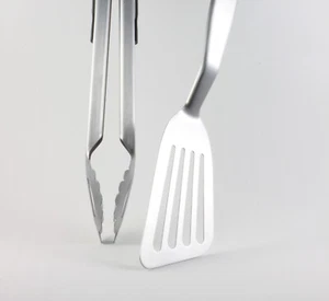 IKEA Grillbesteck 2-teilig Grillzange & Grillwender Edelstahl Barbecue | NEU - Bild 1 von 7