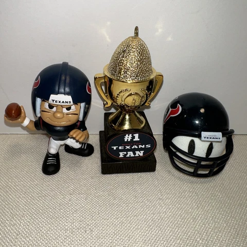 Houston Texans lilteammates player #1 Fan Trophy AND Texan Antenna Ball W/Helmet Cover