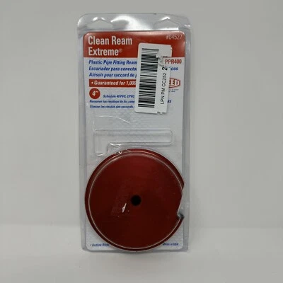 Reed Mfg 04527 PPR400 4" Clean Ream Extreme Plastic Pipe Fitting Reamer No Shaft - Image 1 of 3