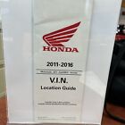 OEM Honda 2011-2016 VIN Location Guide For Motorcycle ATV SXS/MUV And Scooter