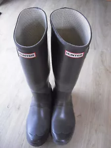Hunter Wellington 40-41 Stiefel Gummistiefel Braun Original Tall lange Ausführun - Bild 1 von 6
