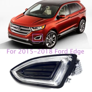For 2015-2018 Ford Edge Left Driver Side Front LED Bumper Fog Light Lamp DRL - Picture 1 of 6