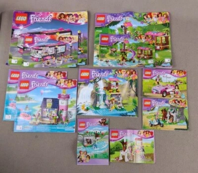 LEGO FRIENDS MANUAL ONLY LOT  11 TOTAL - Image 1 of 4