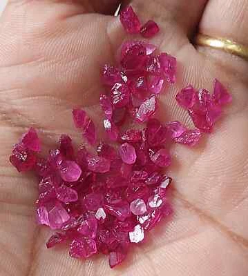 20 Pieces, 2-5 MM Natural Untreated Mozambique Ruby Rough Gemstone/RJS-RB - Image 1 of 4