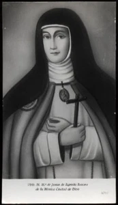 santino-holy card S.D. MARIA DI GESU' DE AGREDA AUTORA - Foto 1 di 1