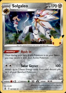 Pokemon Celebrations Solgaleo #021 Eng. Holo Rare - Bild 1 von 2