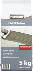 Primaster Flexkleber Grau 5kg Fliesenkleber für Wand- & Bodenfließen Innen&Außen - Bild 1 von 3