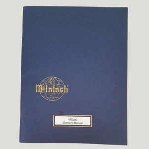 Original McIntosh MS300 Music Server Manual (New Old Stock) - Picture 1 of 1
