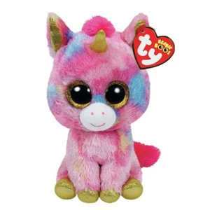 Ty Beanie Boos Unicorn Pink Colorful Stuffed Plush Animal Kids Soft Toy 6" 15cm - Picture 1 of 1
