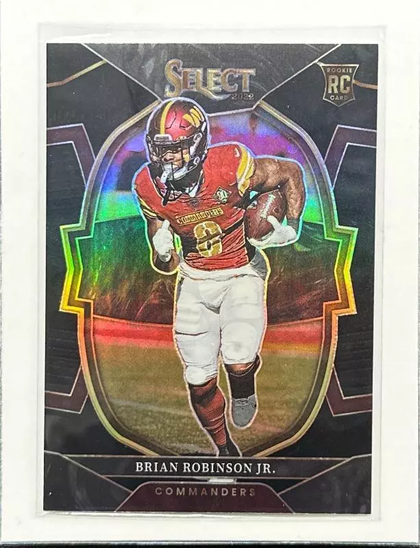 2022 Select Brian Robinson Jr. Concourse Black Prizm Rookie RC # 1/1 Commanders