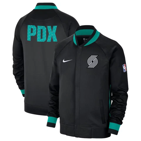 Portland Trail Blazers Nike City Edition Showtime Therma Flex Full-Zip Jacket Cover