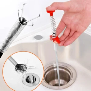 Drain Snake Pipe Cleaner Sewer Sink Plumber Plumbing Unblocker Cleaning Tool - Picture 1 of 5