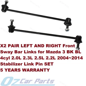 X2 Front Sway Bar Link Pin Kit FOR MAZDA 3 BK MPS Sports MZR-CD SP23 2004-2009 - Picture 1 of 3