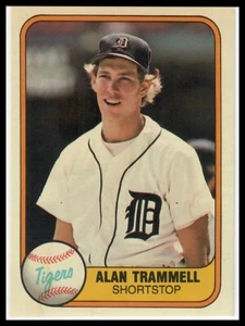 1981 Fleer #461 Alan Trammell Detroit Tigers - Picture 1 of 2