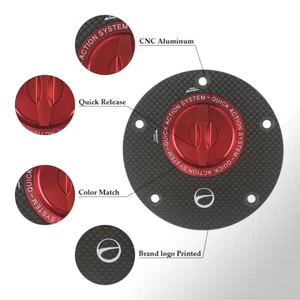 Carbon Fiber Keyless Fuel Gas Tank Cap Fit For Mv Agusta Brutale 910 R 989R - Picture 1 of 10