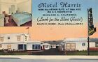 Motel Harris Hwy 50, Okland, CA Linen Postcard DV19