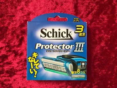 Schick Protector Three 3 Blade Blades 8 Pieces from Japan - Image 1 of 4