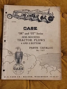 Original CASE Parts Catalog 787 SR and ST Series Semi-Mounted Tractor Plows - Picture 1 of 6