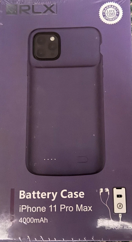 iPhone 11 Pro Max protective rechargeable battery case - new, sealed in box - Image 1 of 4