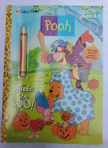 1998 Disney's Golden Coloring Books Halloween Winnie The Pooh Tigger Eeyore NEW - Picture 1 of 9