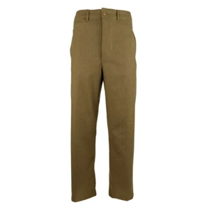 WW2 US Army M37 Wool Trousers � Quality Mustard Brown American GI Repro - Picture 1 of 10