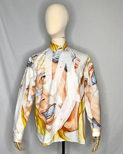 Camisa JW Anderson x Pol Anglada Blanca Estampado Rugby Logo Grande 100% Algodón 42 - Imagen 1 de 16