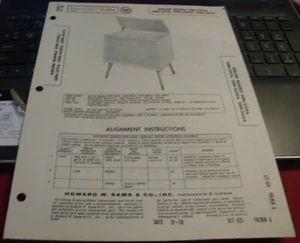 AIRLINE AM RECEIVER WITH 4 SPEED RECORD CHANGER - 4 MODELS(SAMS PHOTOFACT 423-5) - Picture 1 of 1