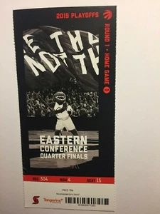 TORONTO RAPTORS VS ORLANDO APRIL 13, 2019 PLAYOFF TICKET STUB-RD 1 HOME GAME 1 - Picture 1 of 1