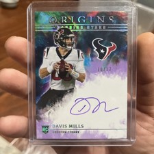 2021 Panini Origins Passing Stars Signatures Purple #7 Davis Mills RC Auto /17