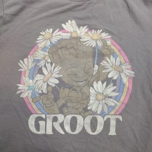 Marvel Shirt Womens Extra Small Groot Gray Tee - Picture 1 of 5