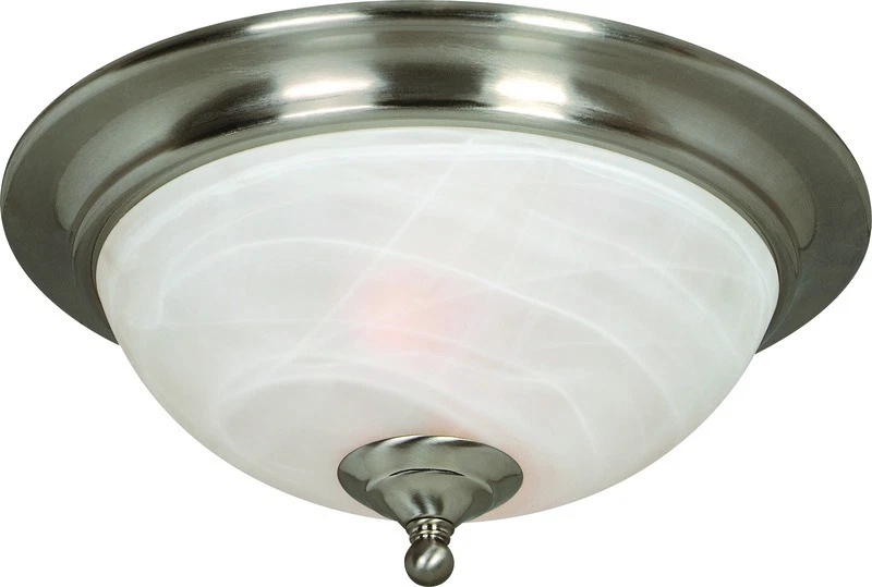 Satin Nickel Flush Mount Ceiling Light #543942 - Image 1 of 1
