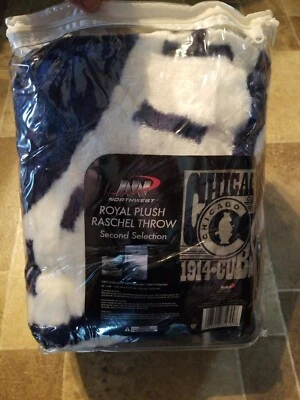 Manta de felpa polar de béisbol 1914 Chicago Cubs estadio 50" x 60" Wrigley nueva Foto 1 de 4