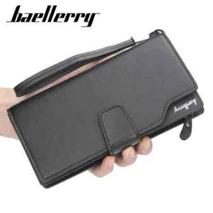 New Men Wallets Big Capacity Phone Pocket Card Holder Long Style Male Purse - Picture 1 of 26