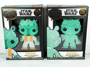 Funko POP! PIN Chase GREEDO SET große Emaille Pins Star Wars Kopfgeldjäger NEU - Bild 1 von 12
